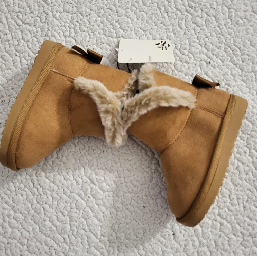 Cozy Tan Kids Boots